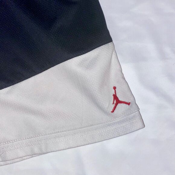 Jordan Vintage Basketball Dazzle Long Shorts Black White Mens Small - Picture 4 of 8